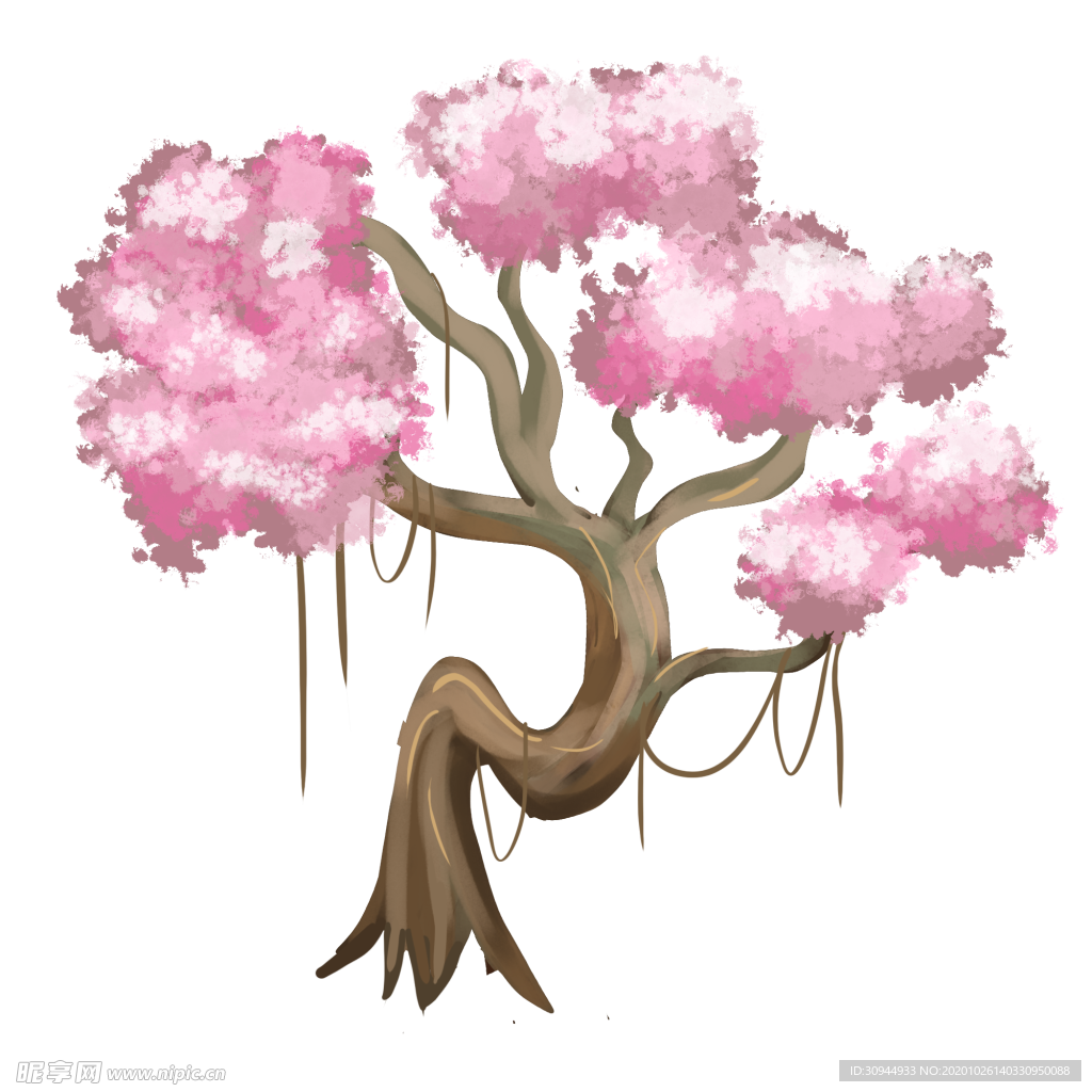 樱花装饰素材