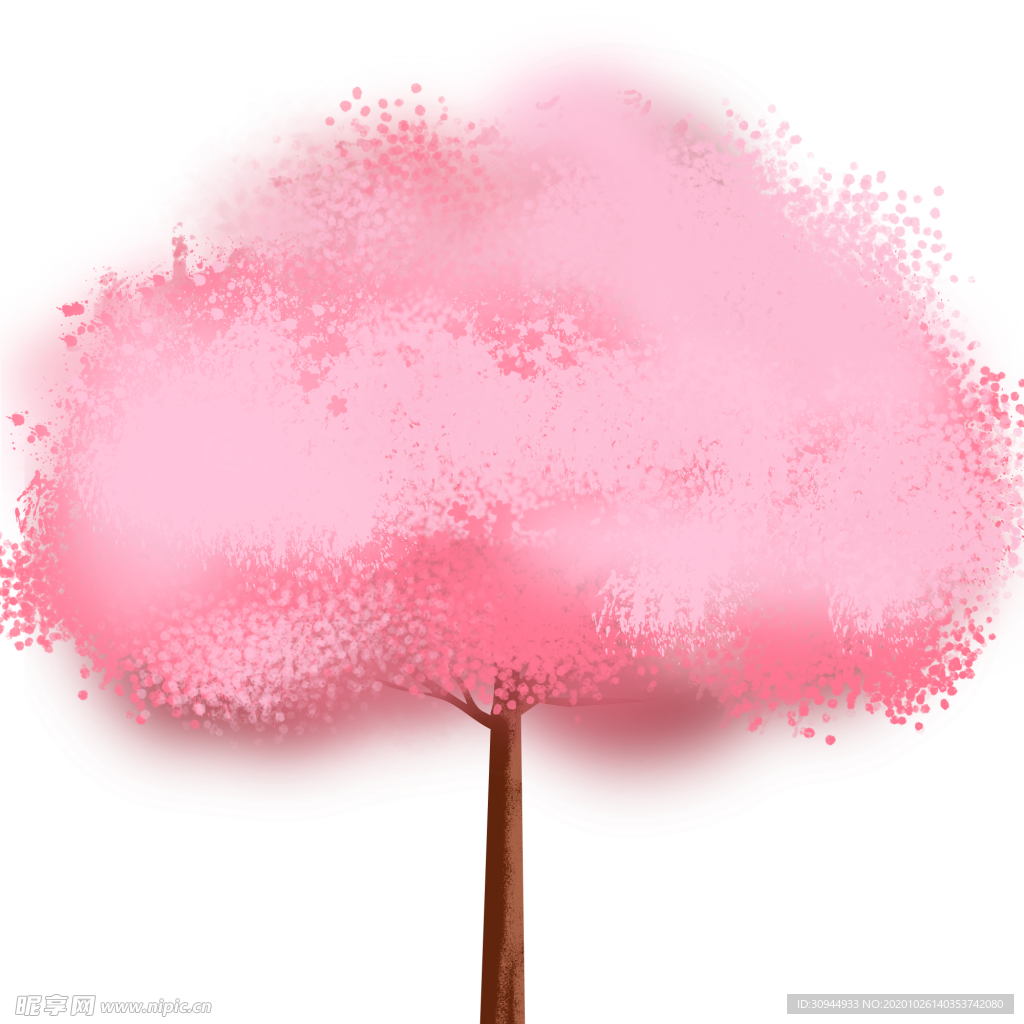 手绘樱花素材