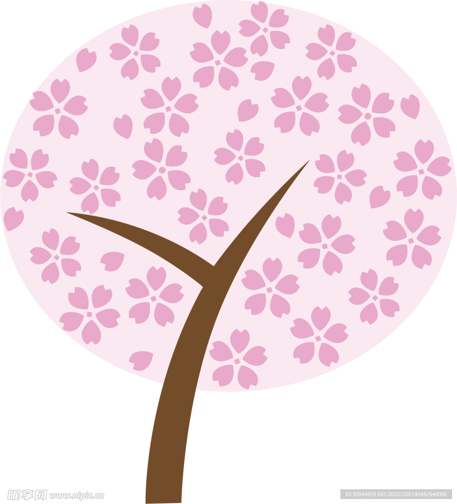 粉色樱花装饰