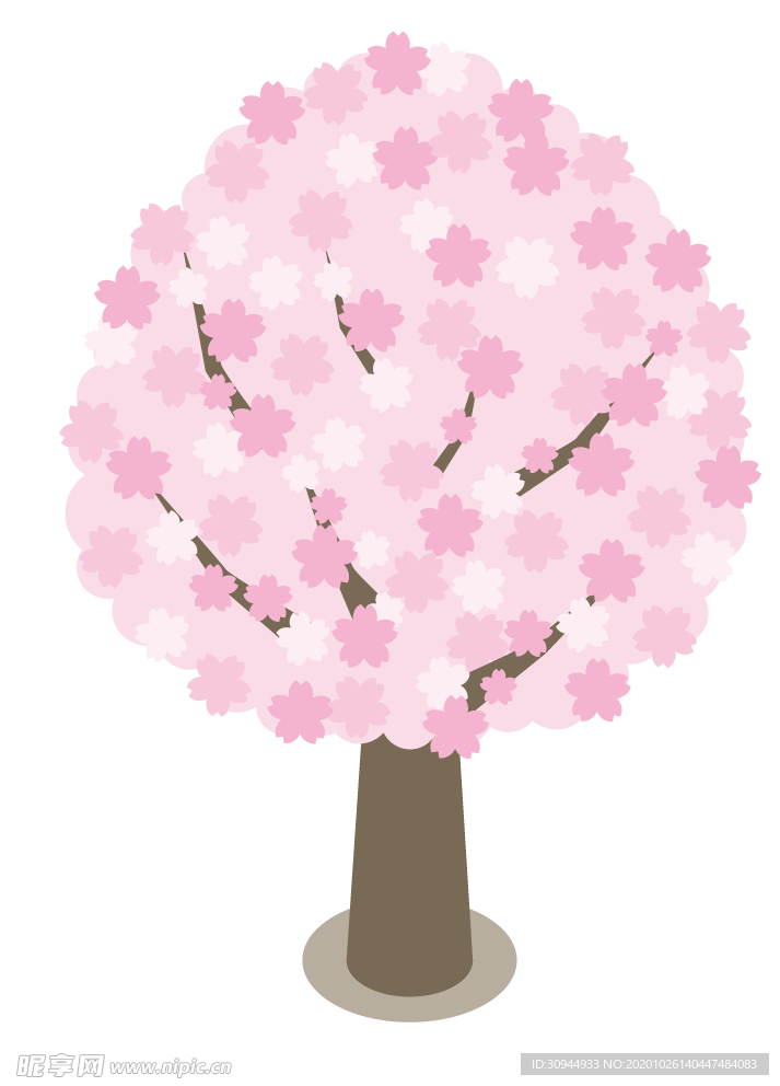 粉色樱花装饰