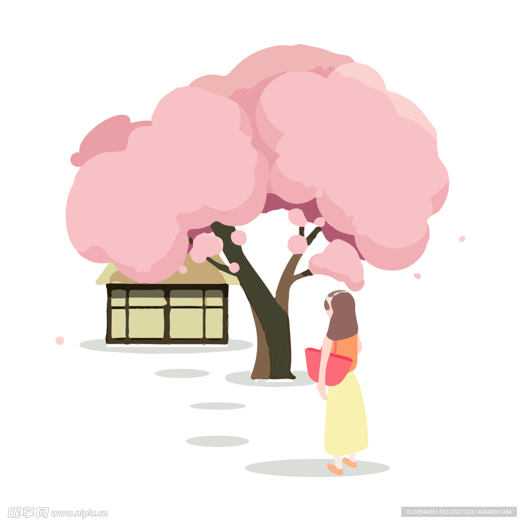粉色樱花装饰