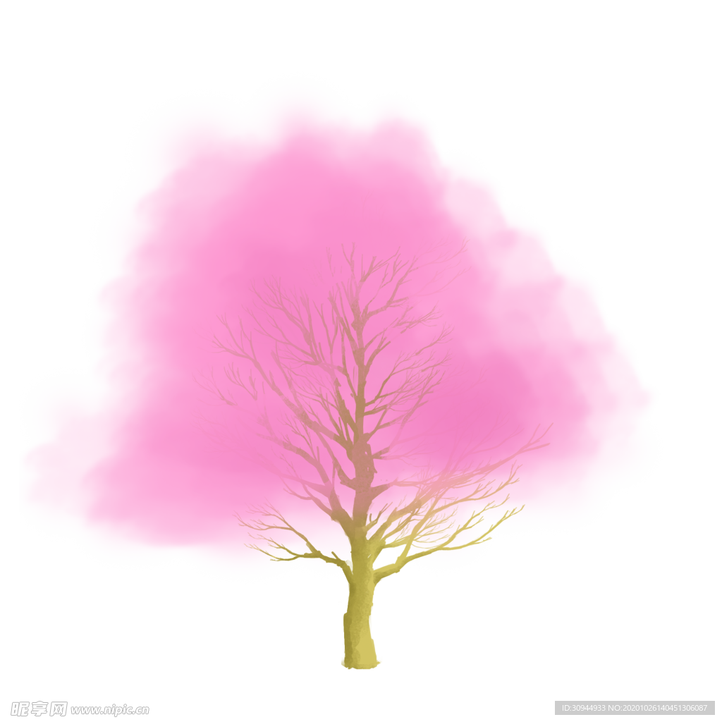 粉色樱花装饰
