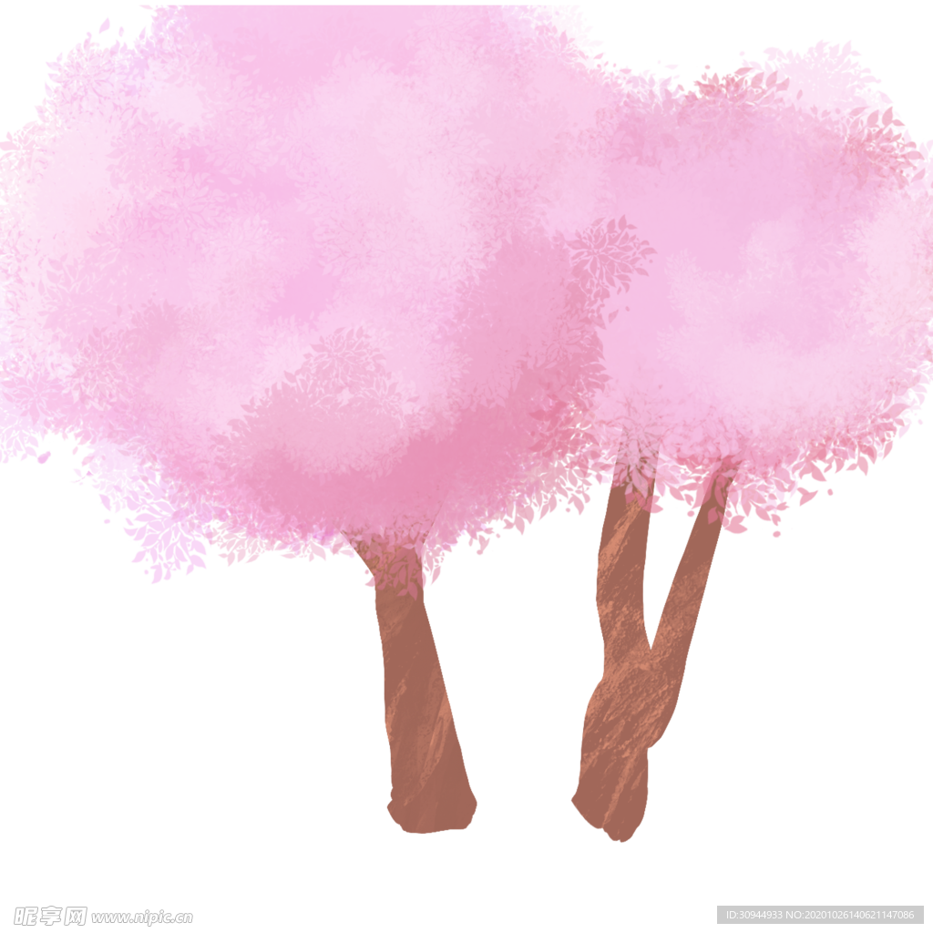 手绘樱花