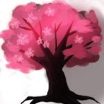 手绘樱花