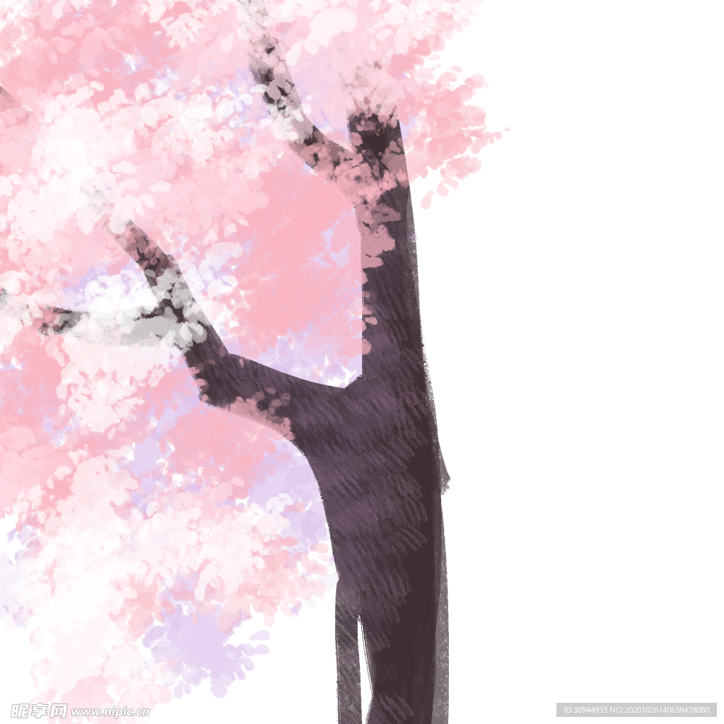 手绘樱花