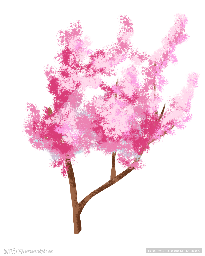 手绘樱花