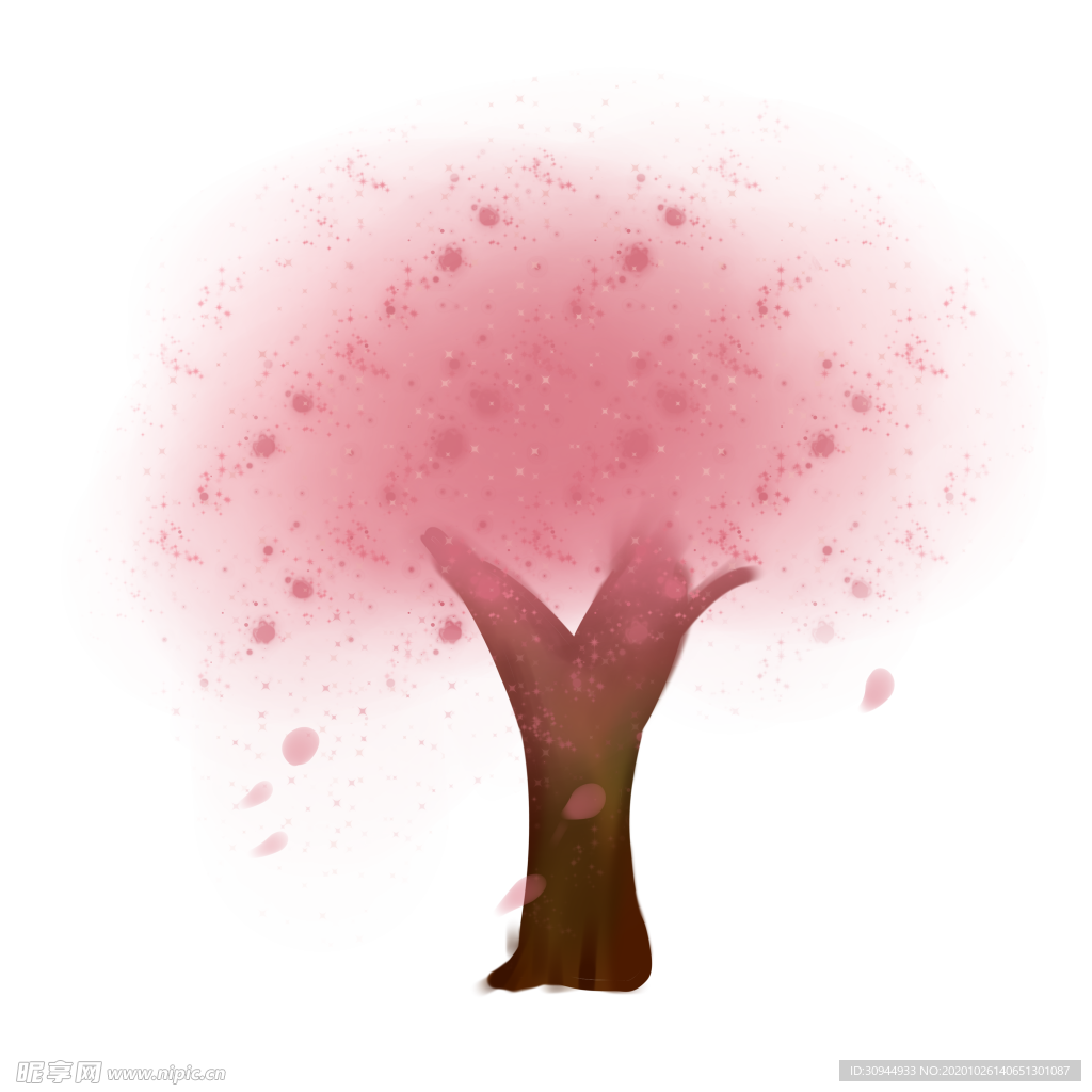 手绘樱花