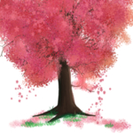 手绘桃花