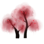 手绘桃花