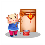 卡通牛形象