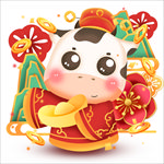 卡通牛形象