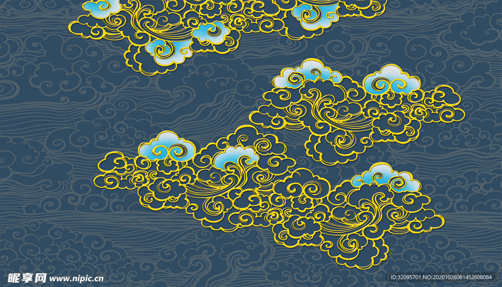 云朵 抽象背景墙