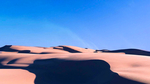 蓝天下的沙漠