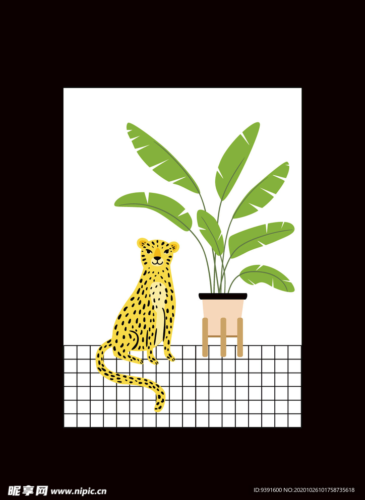 小豹子与植物