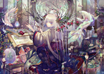 彩色动漫人物插画背景