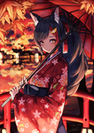 彩色动漫人物插画背景