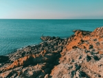 大海礁石天空风景海浪