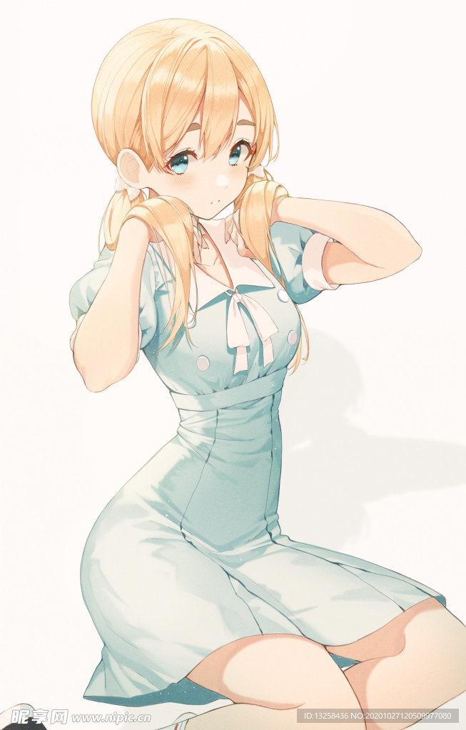 彩色动漫人物插画背景