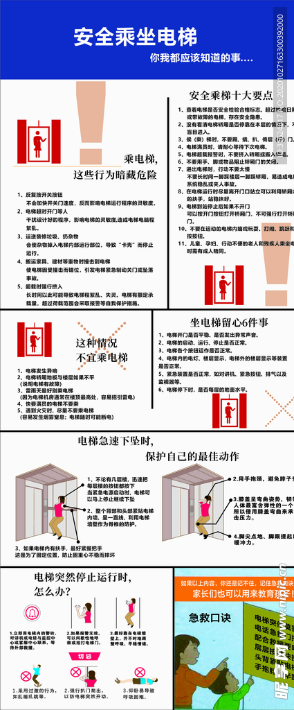 安全乘坐电梯  你我都应该知道