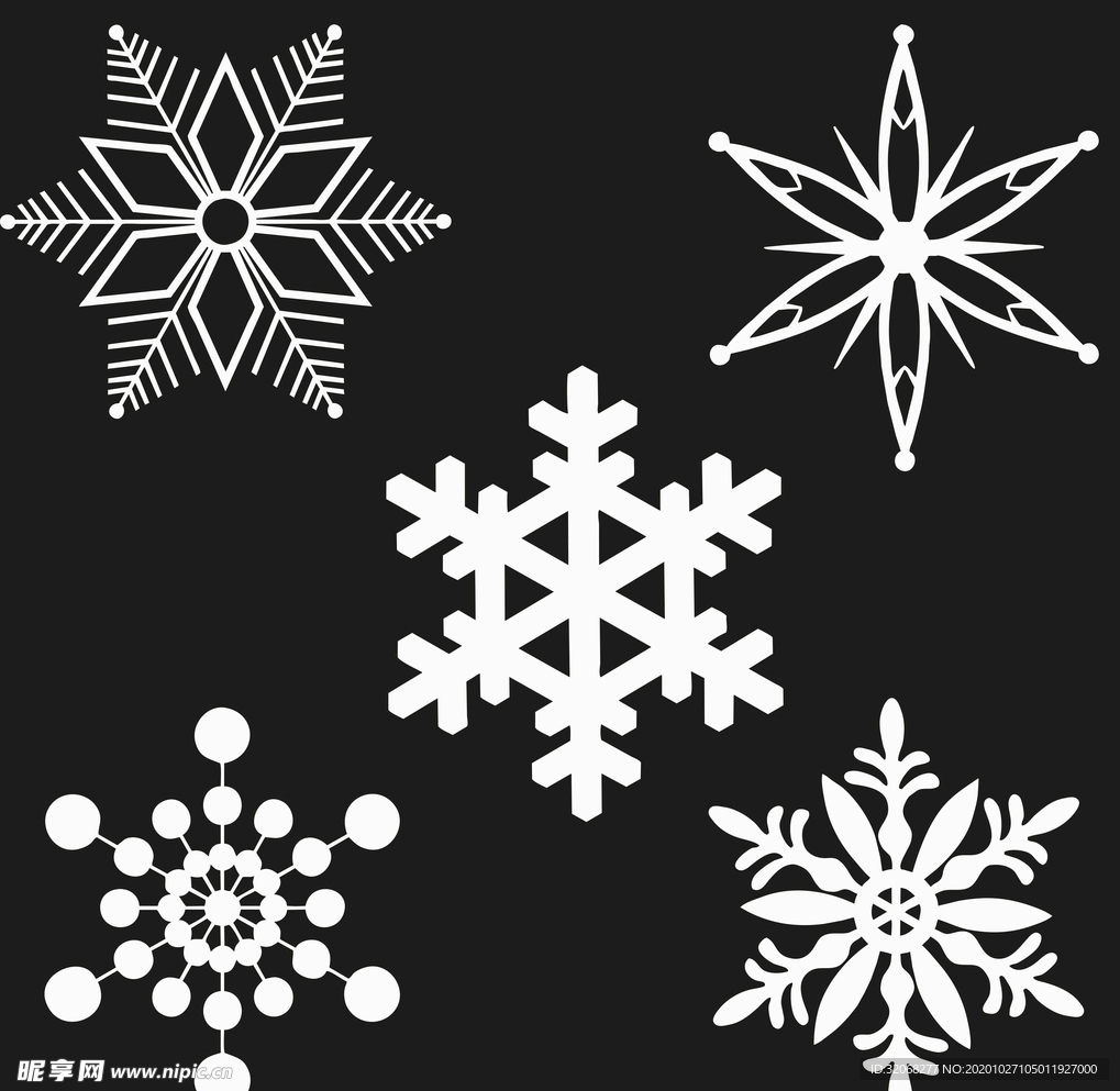 雪花矢量