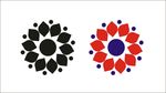 花 矩形 圆 创意图案