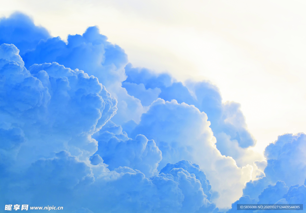 天空立体云朵特效云山云海装饰图