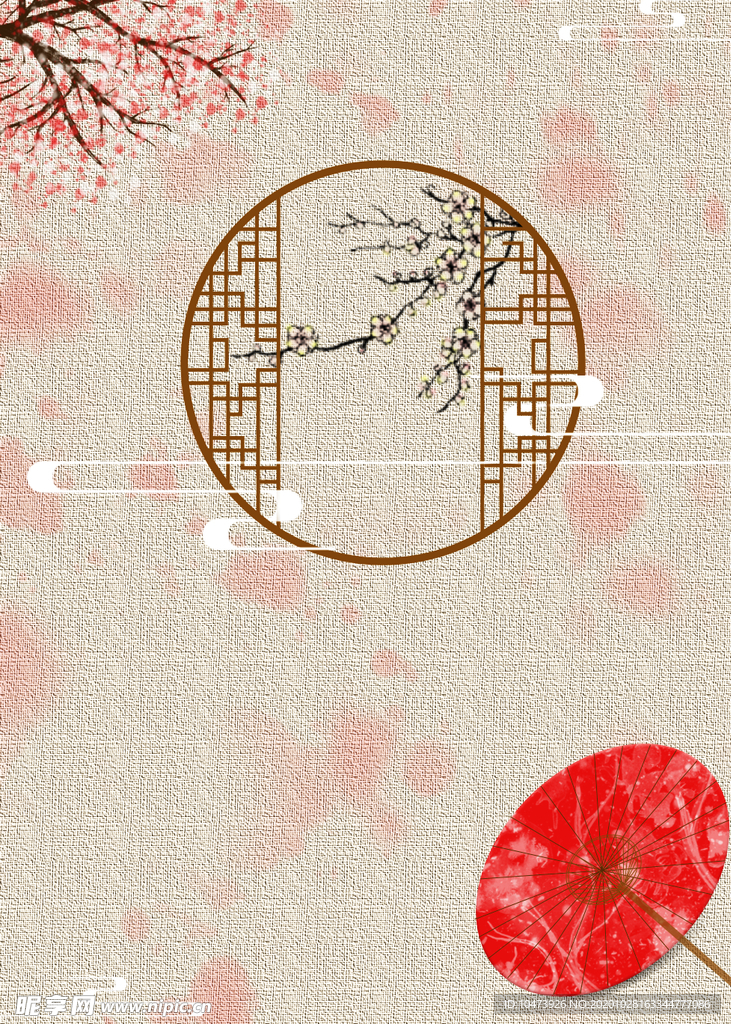 简约古风窗外落花纷飞唯美海