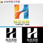 H字母logo