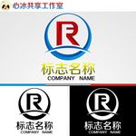 R字母logo