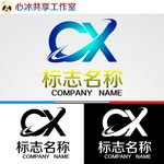 CX字母logo