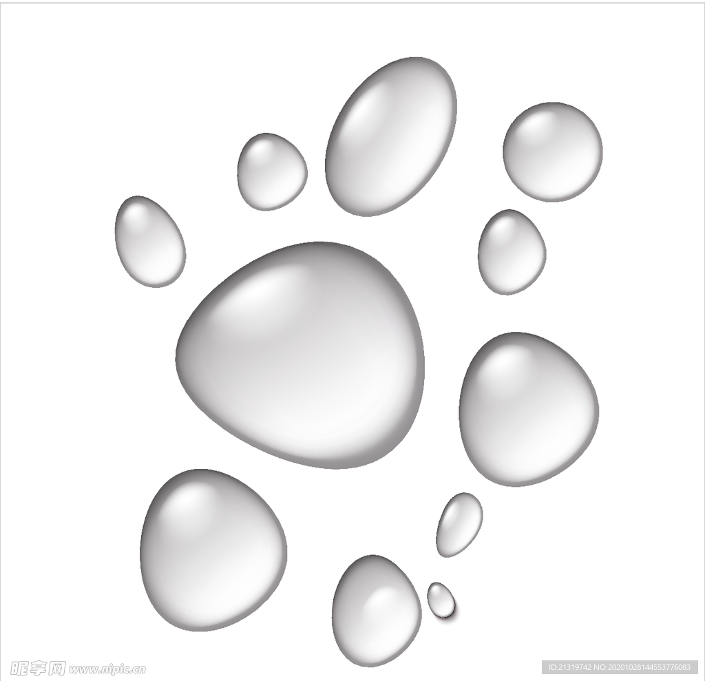 矢量水滴水珠