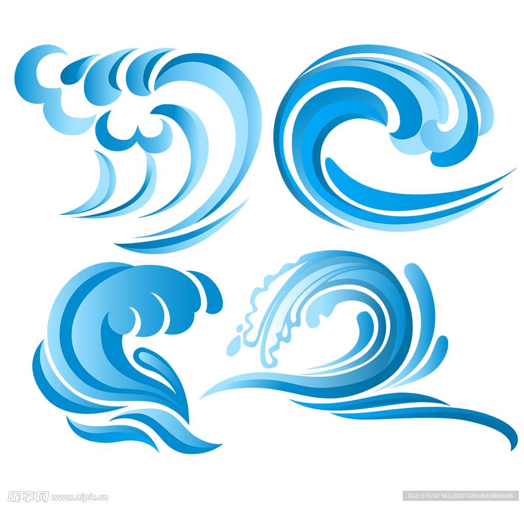 水浪素材