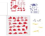 多样化祥云矢量图