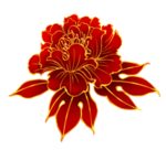 金色牡丹