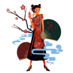 国潮人物手绘