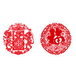 新年剪纸 鼠年剪纸