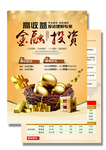 金融投资财富活动单页海报素材