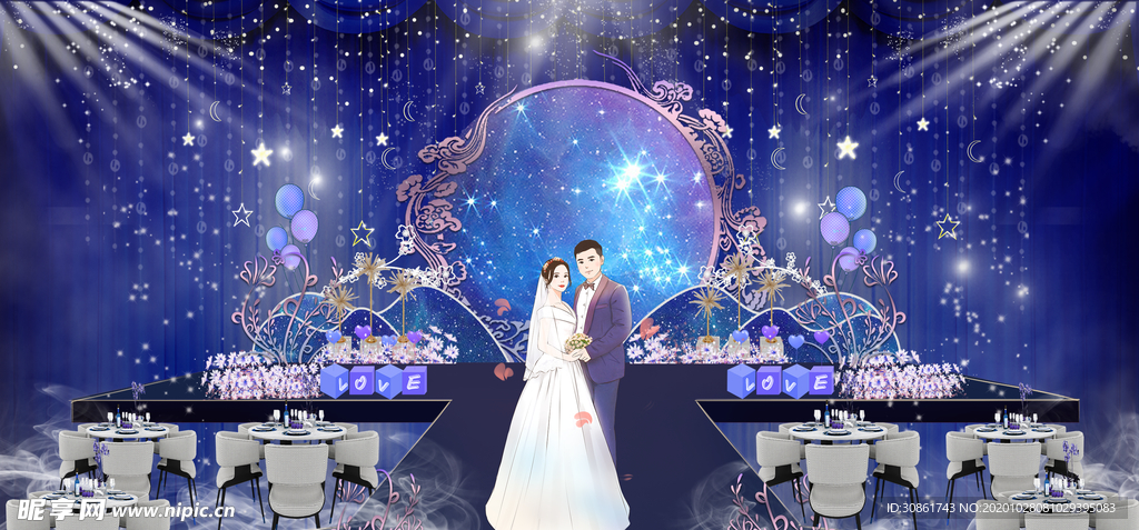 婚礼舞台效果图
