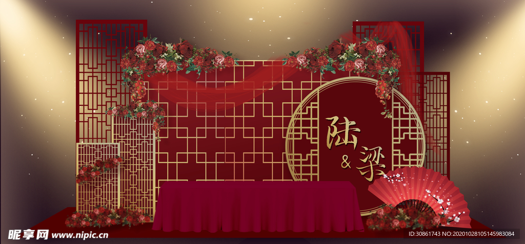 婚礼舞台效果图