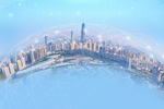 商务科技创业合成图案