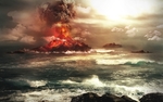 创意图片 火山爆发