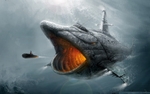 创意图片 鲨鱼战舰