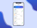 xd用户信息蓝色UI设计用户设
