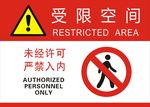 受限 空间 未经许可 严禁入内