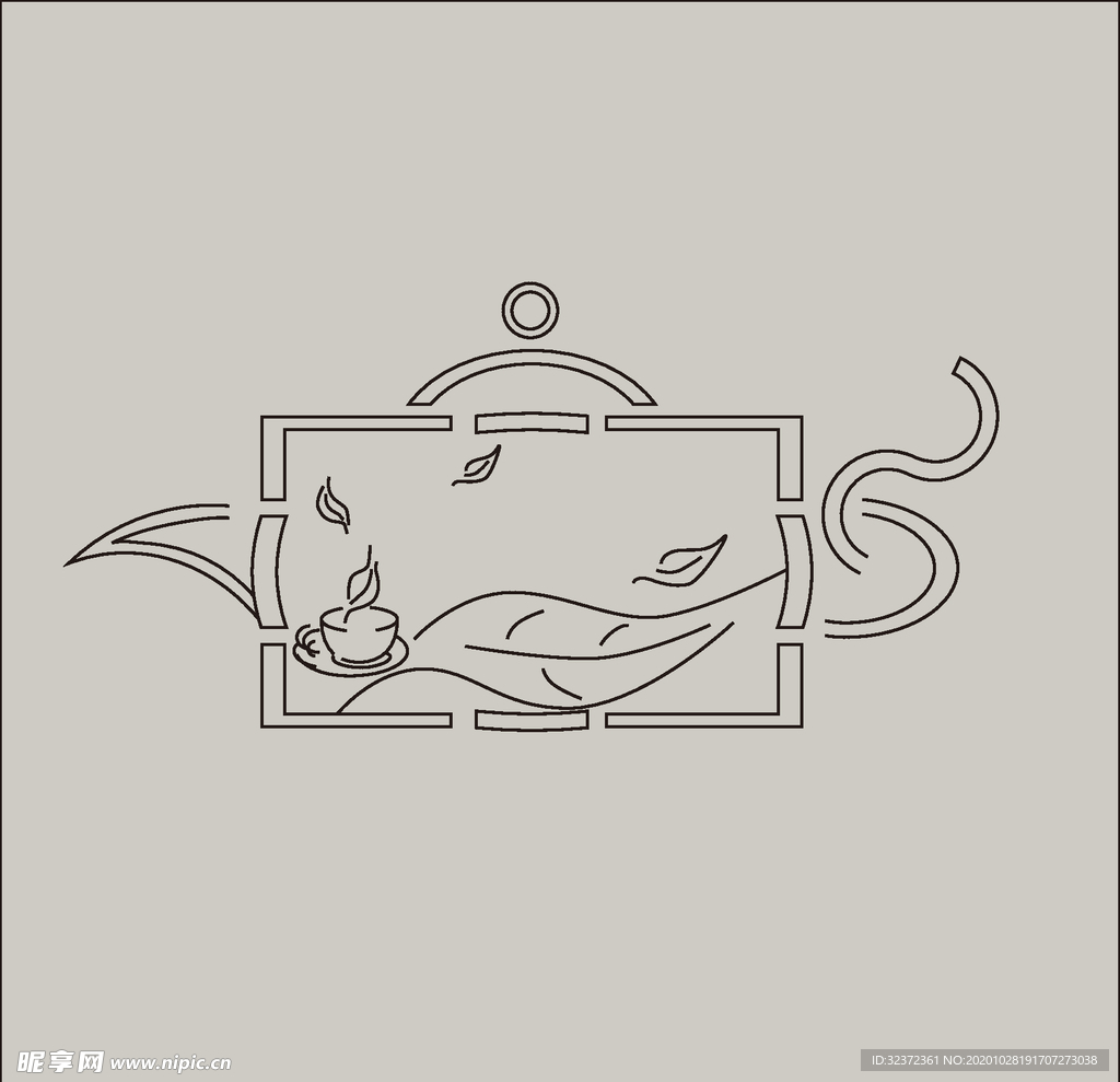 茶壶插图设计