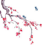 水墨梅花png素材