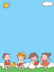 卡通风开学季小学招生迎新生海报