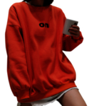 红色女外套
