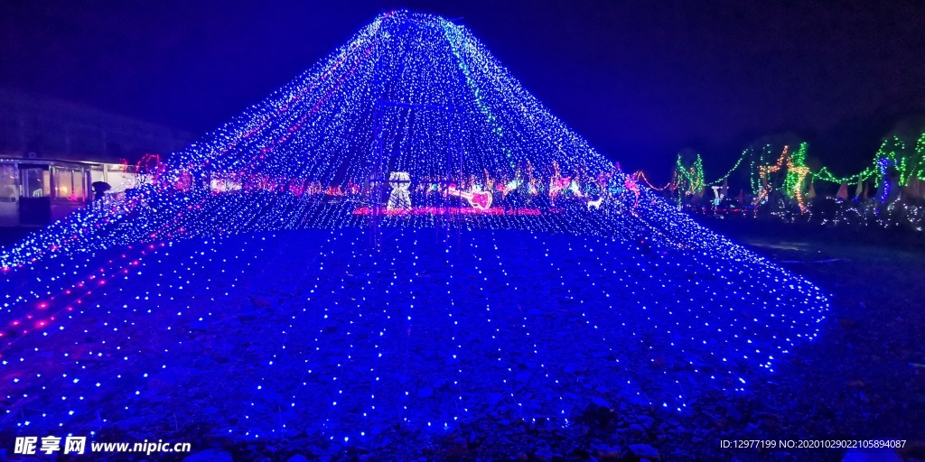 灯光造型富士山