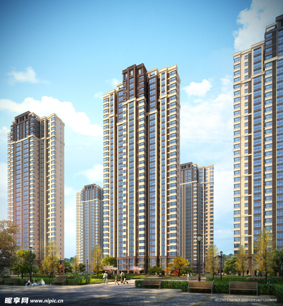 高楼建筑效果